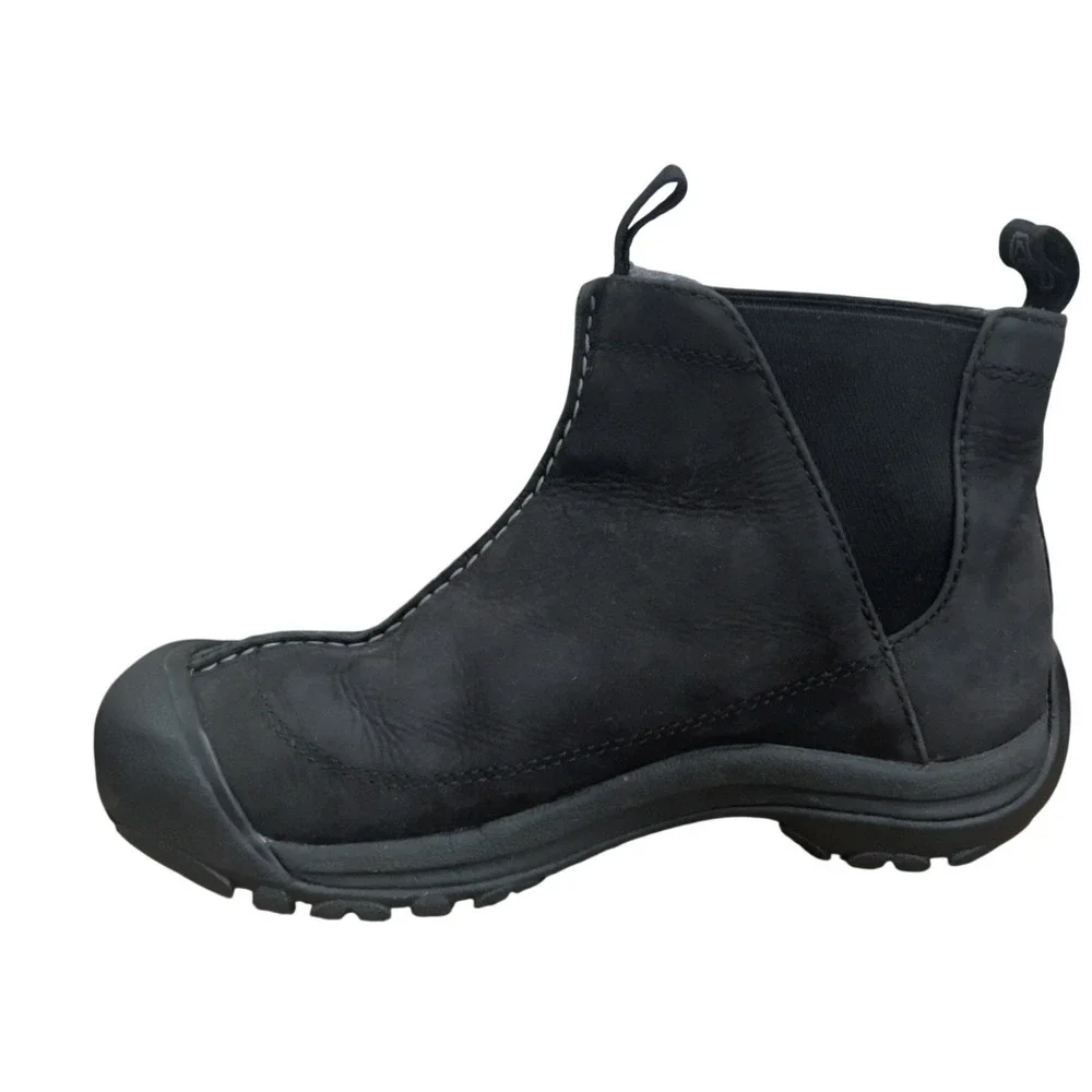 KEEN Anchorage III Chelsea Boots Women's 8 Black Leather